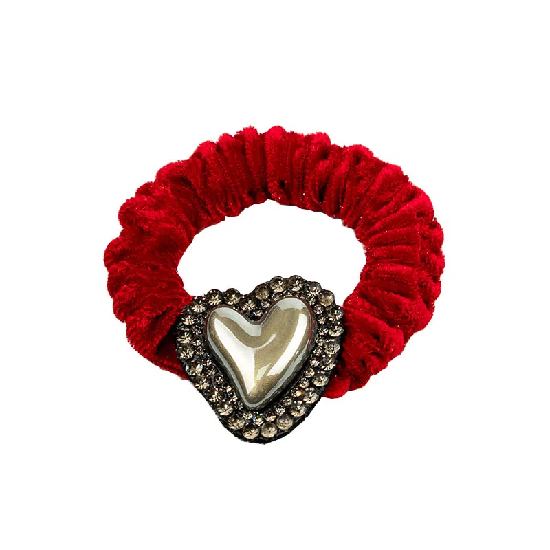 卡铂雅 红色潮流时尚潮流设计极简高级感港风气质休闲韩版 发圈 女款