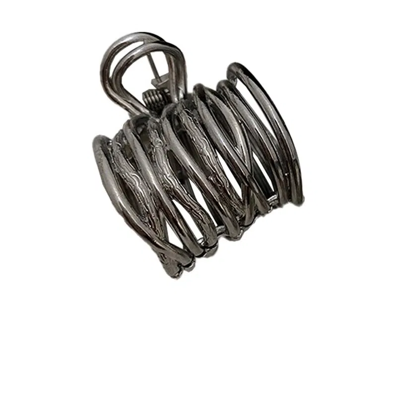 水中玉 拽酷少女金属高马尾抓夹高级感后脑勺夹子 发夹 女款