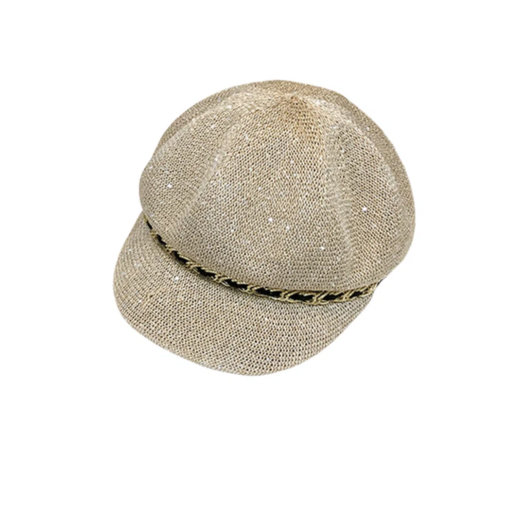 撞青春 镂空八角显脸款透气 涤纶 贝雷帽 女款