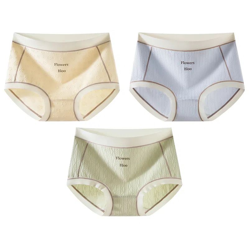 二三二三 抗菌裆性感透气大码三角内裤 女款 组合装