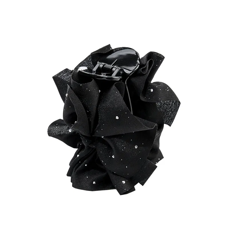 卡铂雅 黑色网纱港风气质复古高级感 发夹 女款