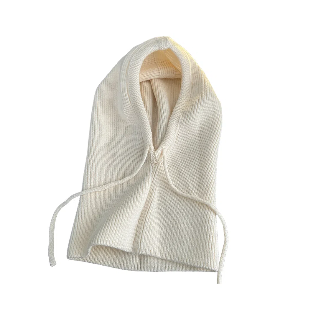 撞青春 巴拉克拉法帽秋冬款大头围防寒保暖毛线帽子护耳包头帽 聚酯纤维 针织帽 女款