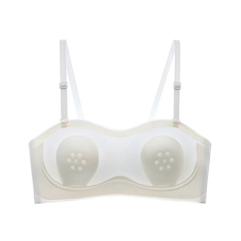 莫代尔 纯色简约抹胸吸湿排汗裸感舒适无痕轻薄透气防滑不闷汗软糯亲肤文胸 女款 组合装