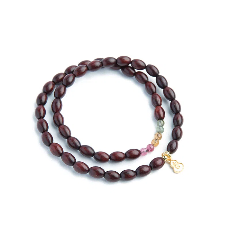 仙源 老型珠 碎银子招财 紫檀 木作手串 男女同款情侣款