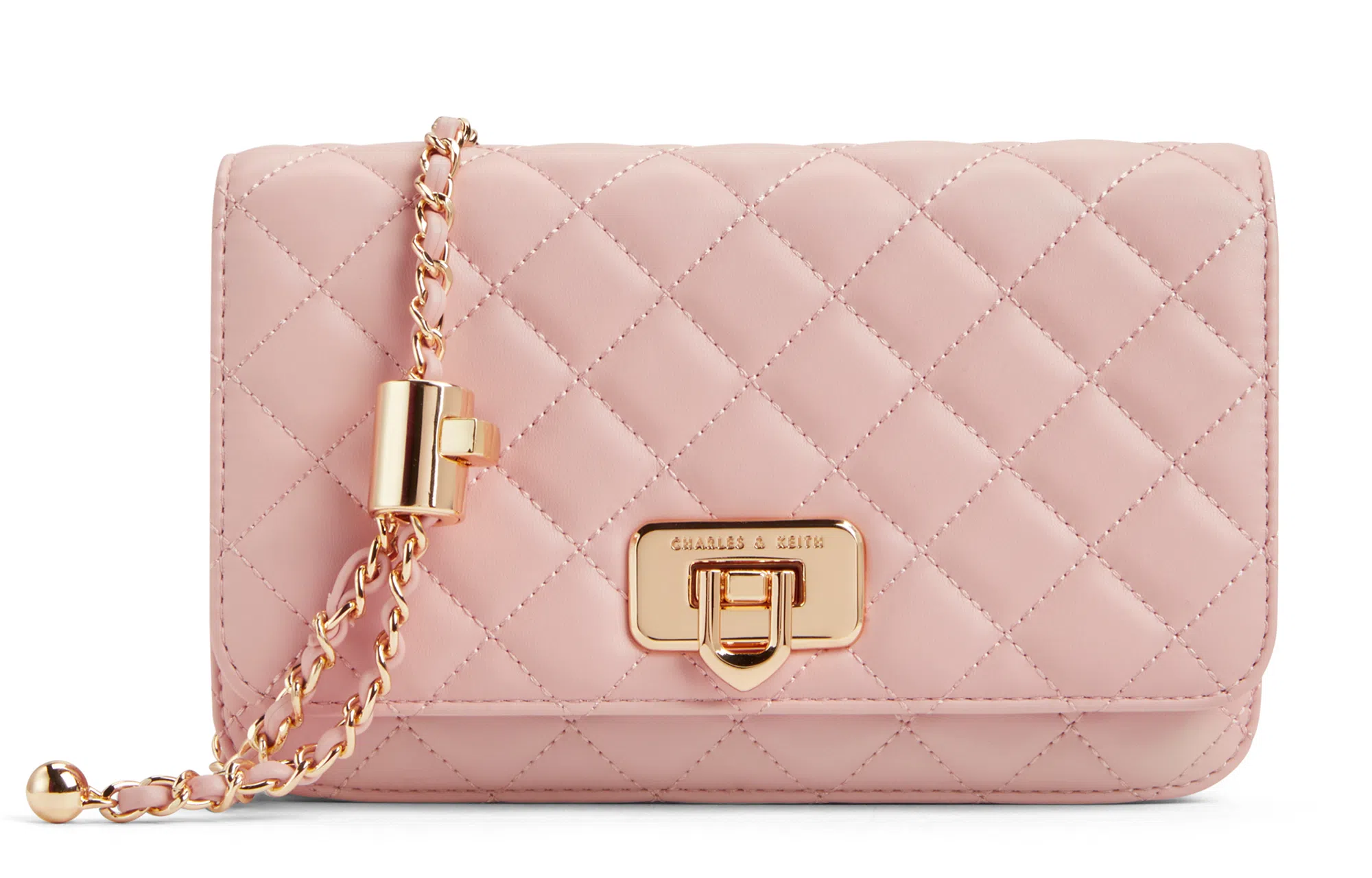 CHARLES&KEITH Quilted Chain Bag Small