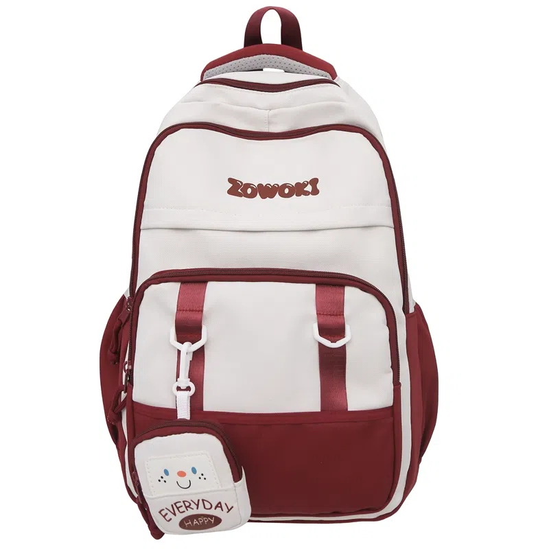 行途 大容量简约时尚大学生休闲旅行 背包双肩包 男女同款情侣款 多色 尼龙