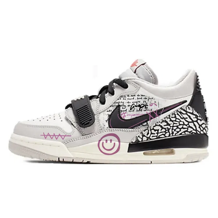 Jordan Legacy 312 GS White Grey Black