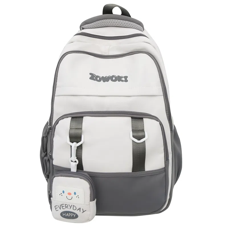 行途 大容量简约时尚大学生休闲旅行 背包双肩包 男女同款情侣款 多色 尼龙