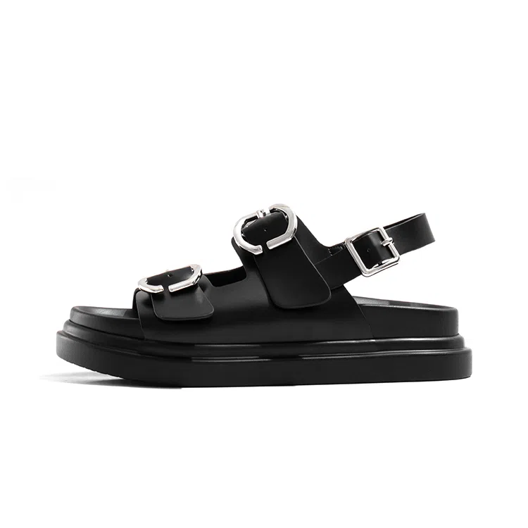 老喵 轻便简约 沙滩凉鞋 女款 黑色