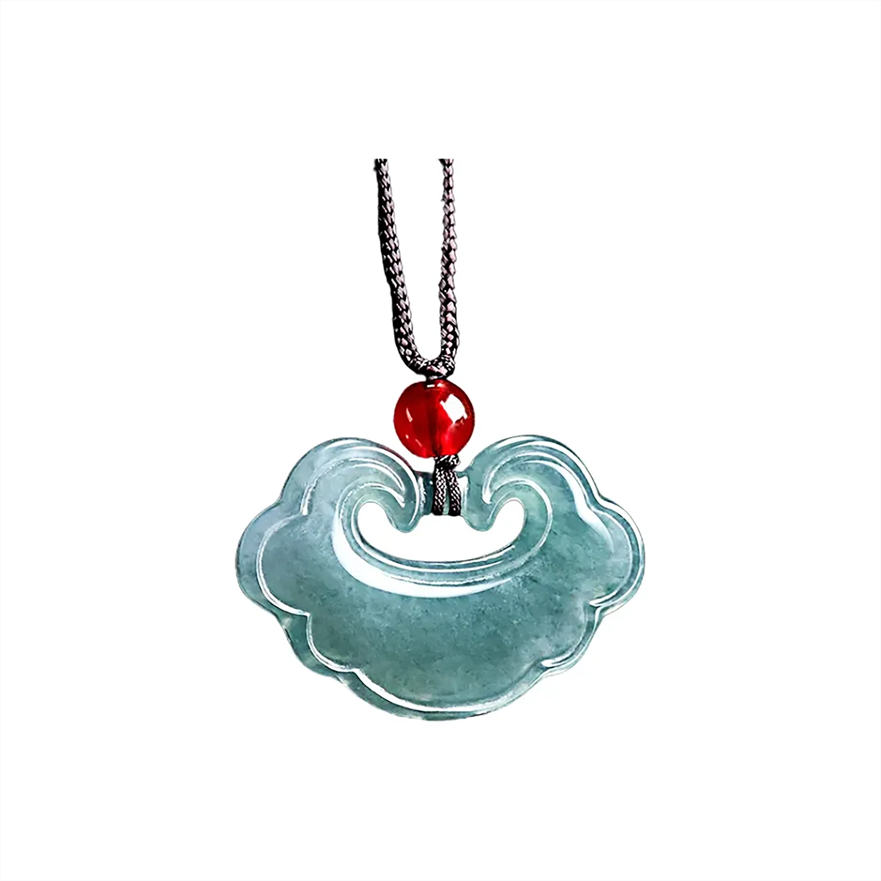 翠匠人 新中式 平安如意国风花开富贵 国潮轻奢小众高级感 豆种 项链 男女同款情侣款 七月七 送恋人