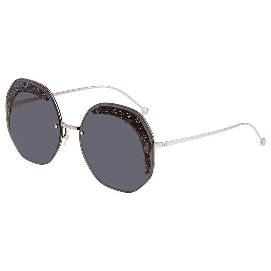 Fendi Round Metal Sunglasses Silver