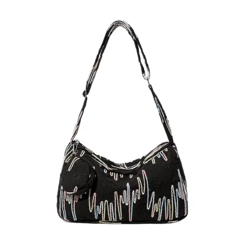 Master Canvas Rainbow Stripe Crossbody Bag