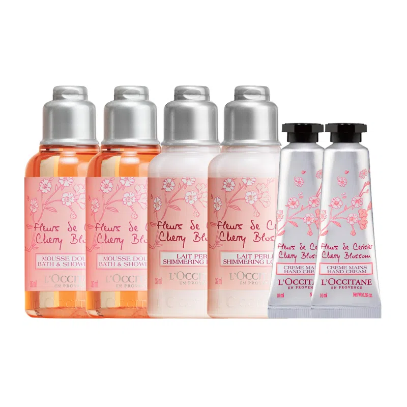 欧舒丹 甜蜜樱花系列手霜沐浴润肤小样便携 旅行装 保湿补水清洁 香氛持久留香