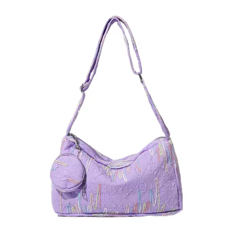 Master Canvas Rainbow Stripe Crossbody Bag