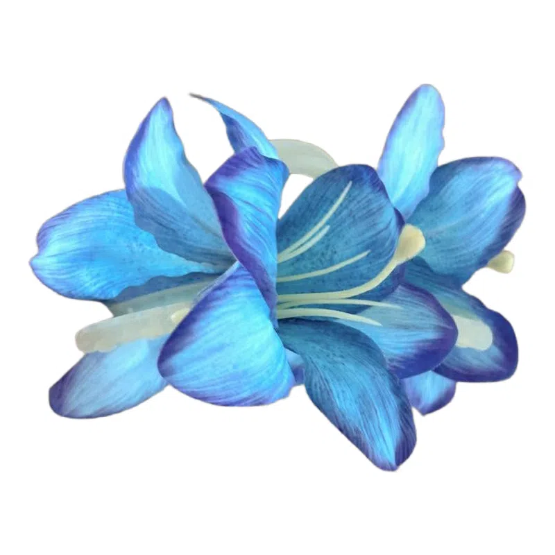 贯古今 百合花仙唯美仿真立体花朵氛围感后脑勺 亚克力 发夹 女款