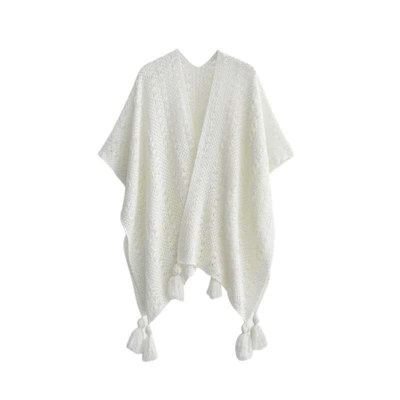 北极绒 纯色波西米亚风披风拍照外搭斗篷 披肩 女款