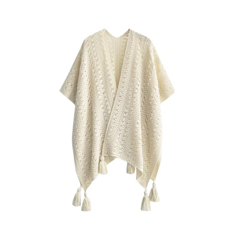 北极绒 纯色波西米亚风披风拍照外搭斗篷 披肩 女款