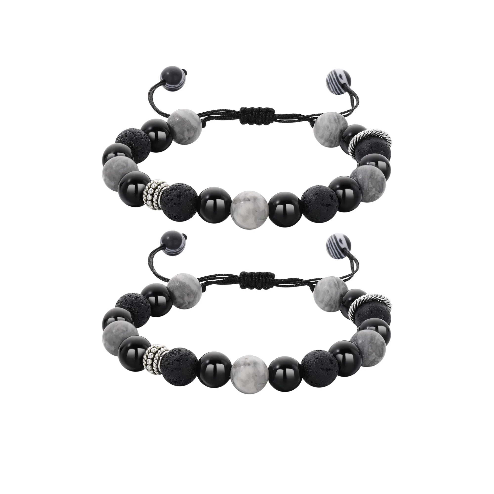 【顺丰航空】 魔物 幻夜星球 小众复古高级感转运珠质感 可调节 火山石 手串 男女同款情侣款