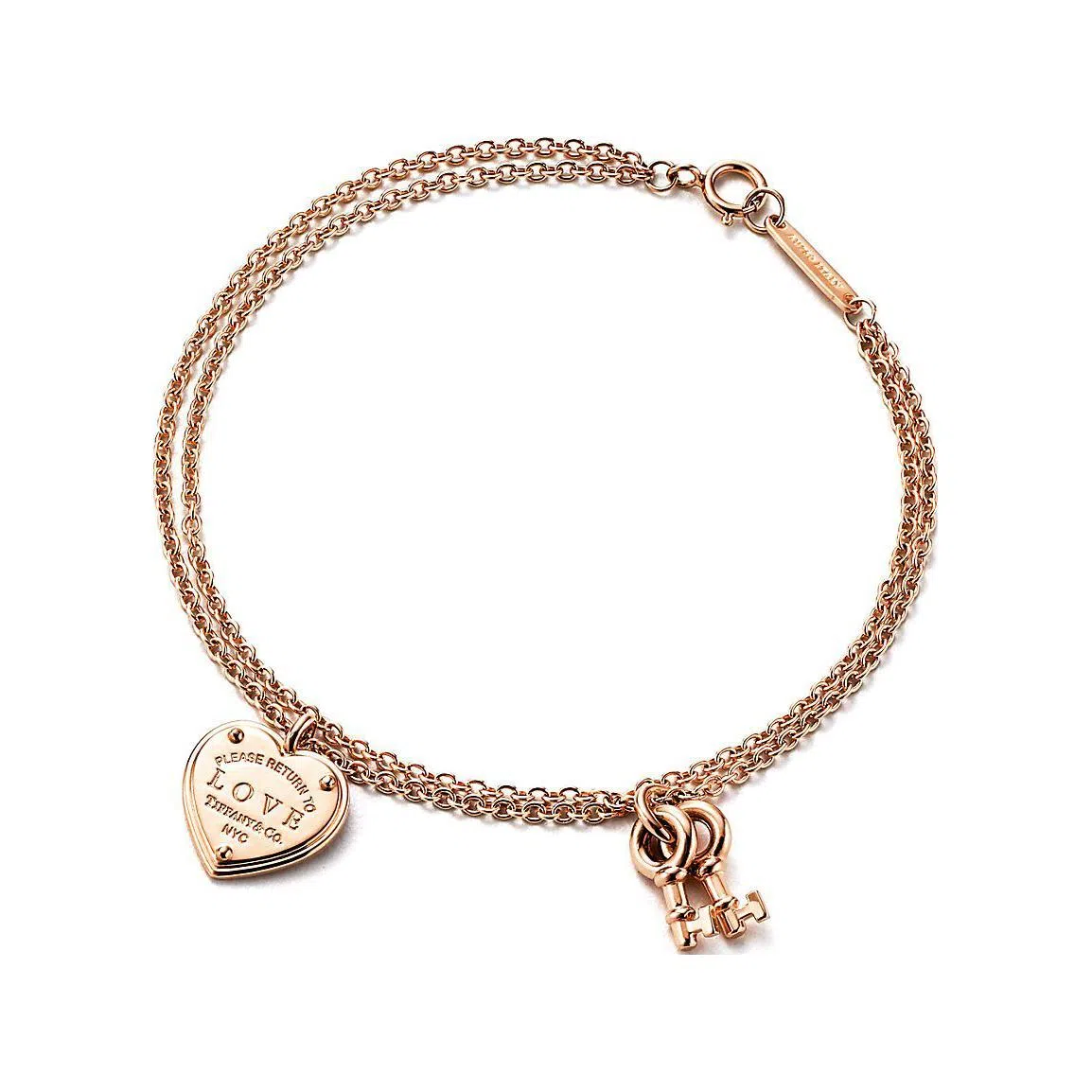 Tiffany & Co. Logo 18K Rose Gold Bracelet