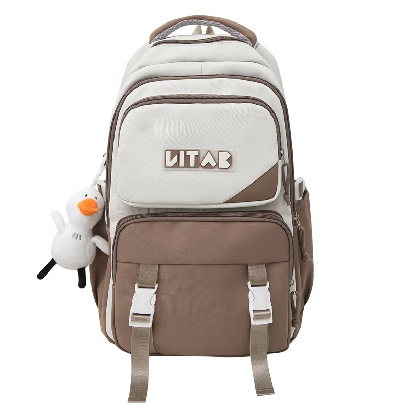 行途 大容量旅行大学生上课电脑韩版百搭 尼龙 书包双肩包 男女同款情侣款 多色