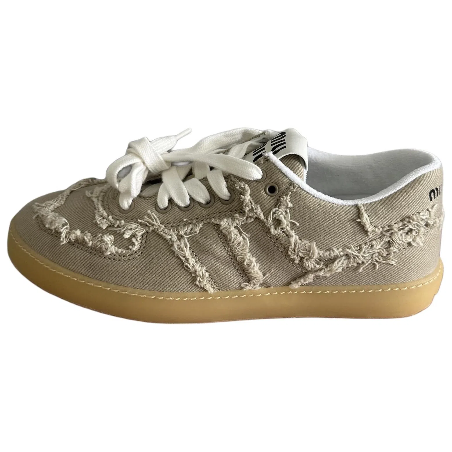 Miu Miu Brown Low-Top Sneakers