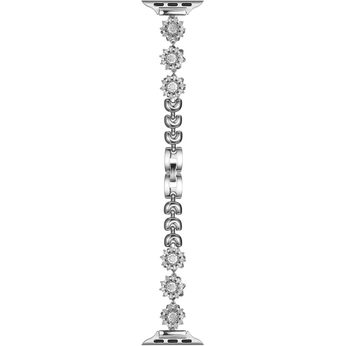 倍维奇 编织材质 表带 适用苹果手表时来运转雪花皓石适用表带苹果手表金属高级女