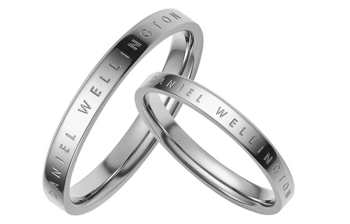 Daniel Wellington Engraved Ring Silver