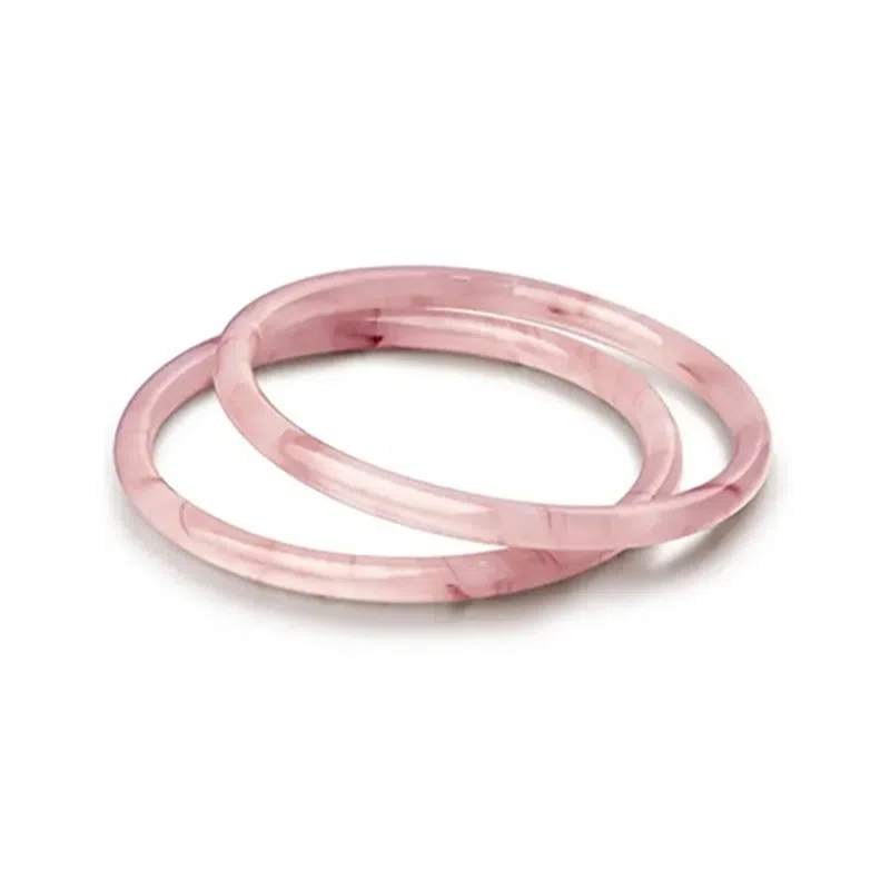 中兆珠宝 冰透叮当系列 新中式国风国潮设计 白月光清冷感手饰 琉璃 玉石手镯 女款