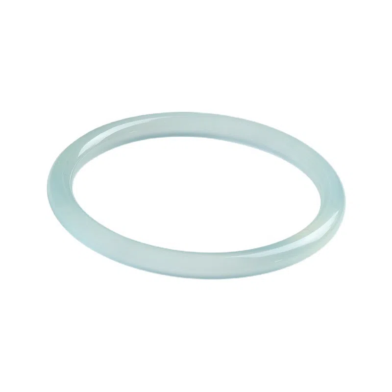 梵星饰季 水天一色 新中式国潮叮当镯 精致素圈 玉髓 玉石手镯 女款