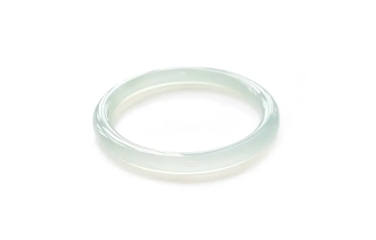 百利金 油青 简约精致温婉大方优雅气质轻奢时尚高级感 小众设计国潮新中式复古闭口手饰 玉髓 手镯 女款