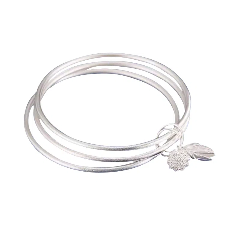 华髻 新中式古法传承三生三世两世欢 莲花 高级感 手镯 女款