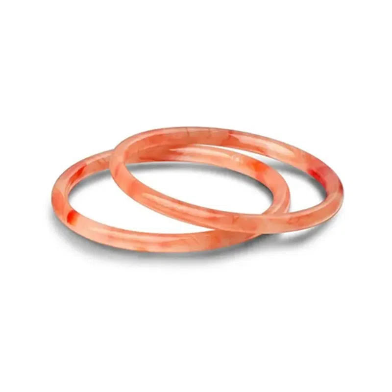 中兆珠宝 冰透叮当系列 新中式国风国潮设计 白月光清冷感手饰 琉璃 玉石手镯 女款