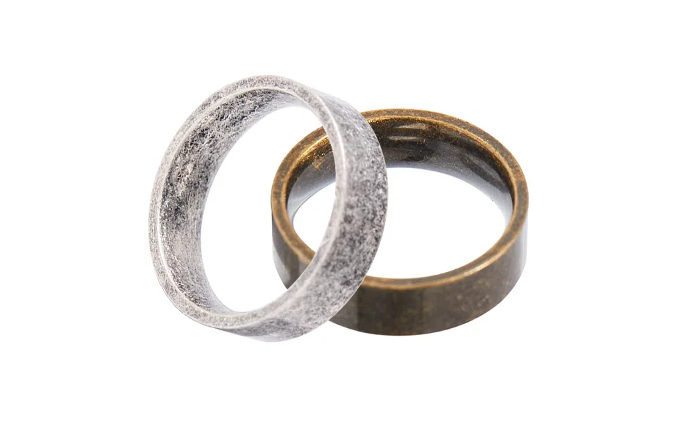 WHY PLAY Vintage Minimalist Couple Rings