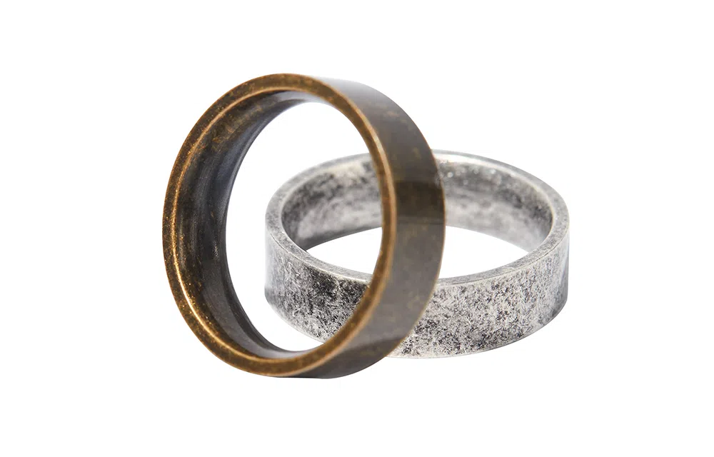 WHY PLAY Vintage Minimalist Couple Rings