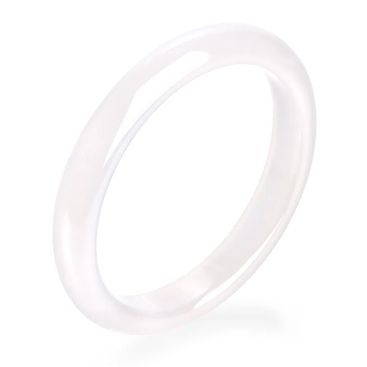 翡翠王朝 【一物一证】新中式白月光 国潮风古风清冷感玉镯汉服旗袍 玉髓 玉石手镯 女款 【属于天然性】