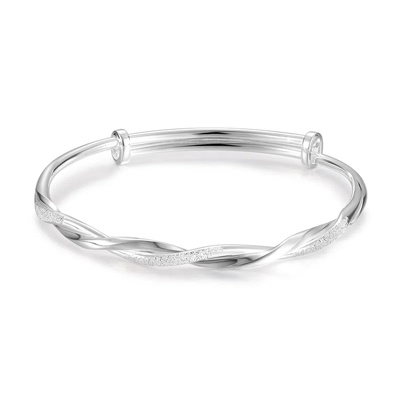 阡陌 莫比乌斯环 小众设计显年轻开口可调节 合金 手镯 女款