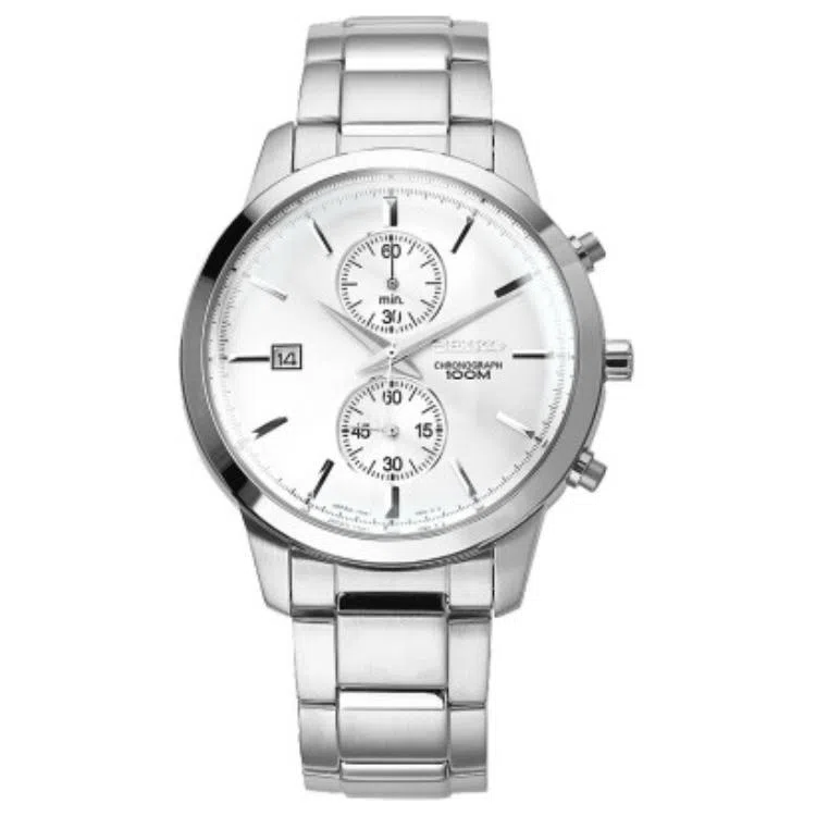 Seiko Chronograph 42.5mm White Dial
