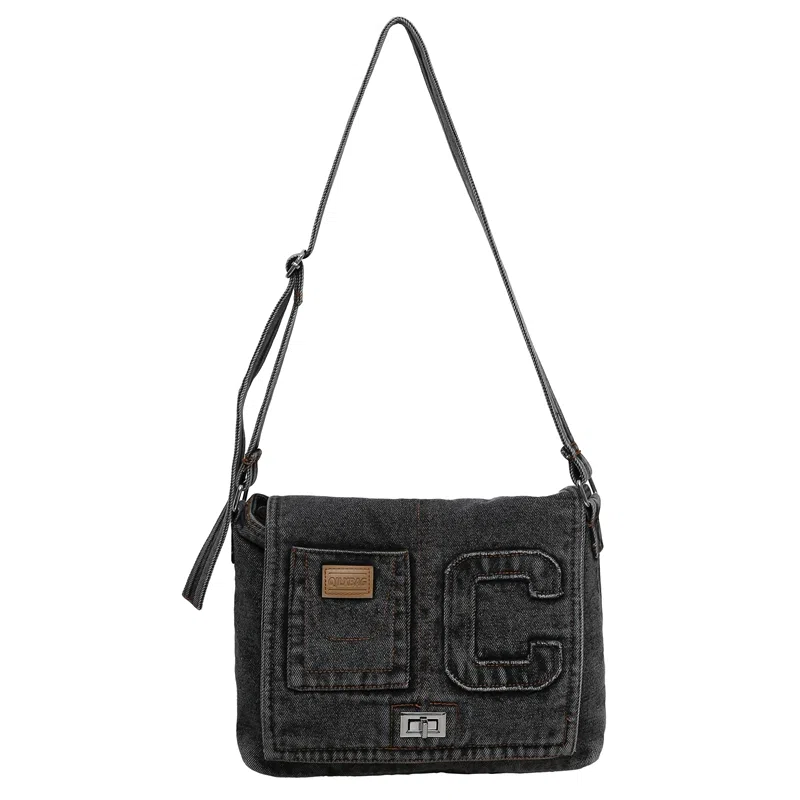 OUZIHUANG Denim Shoulder Bag