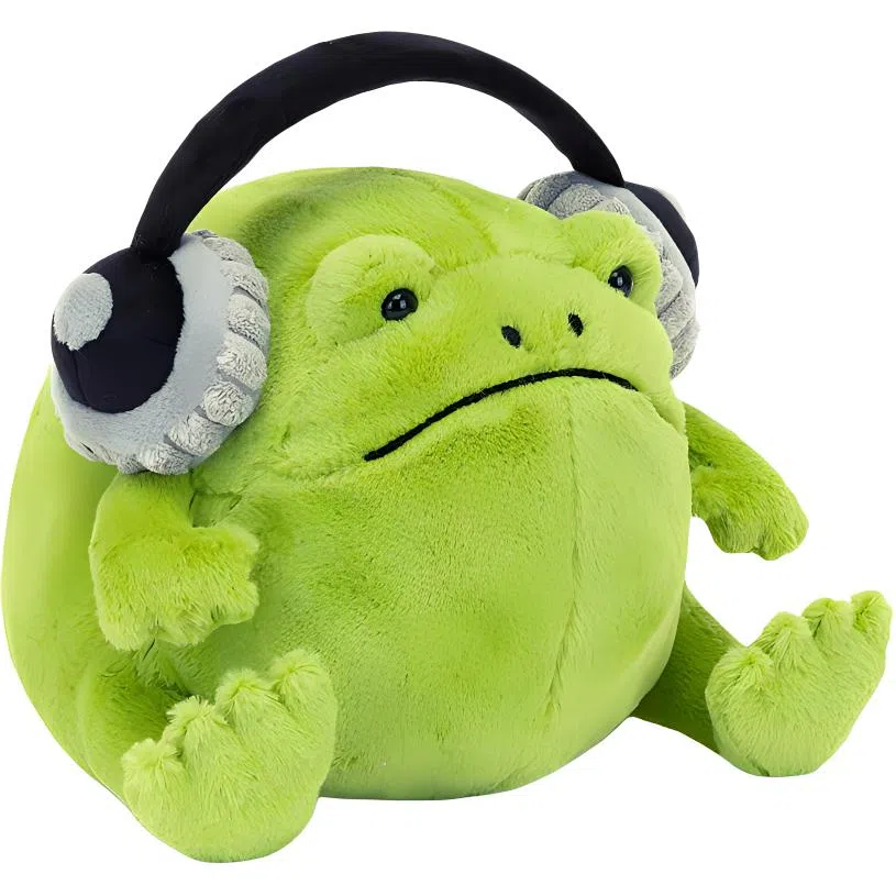JELLYCAT Ricky Rain Frog Headphones 15cm