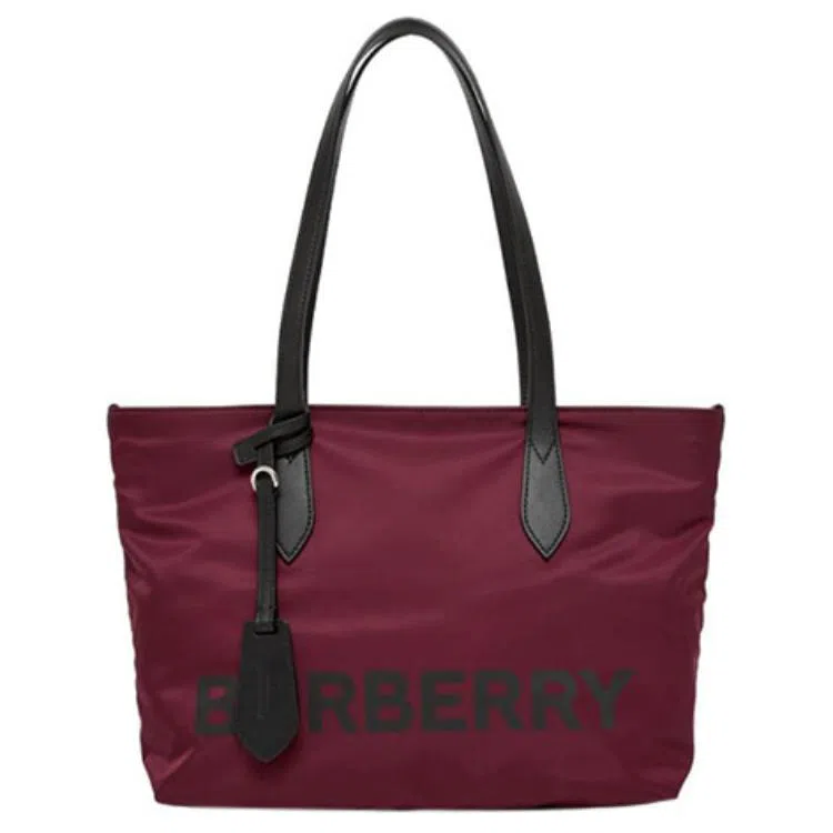 Burberry Recycled Nylon Tote Bag Red