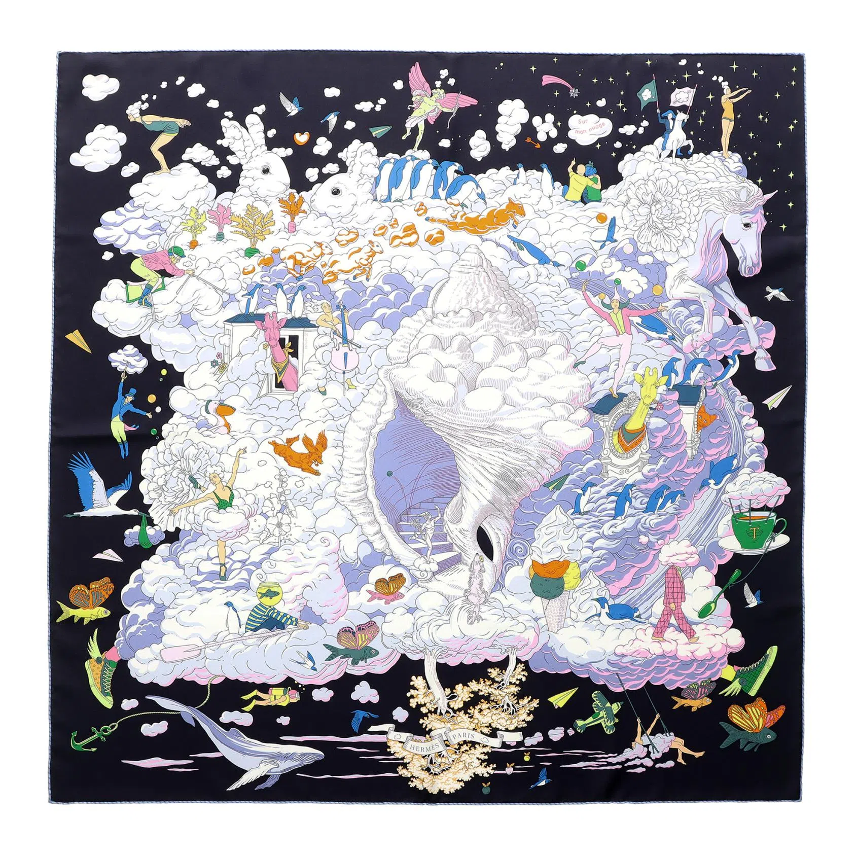 Hermes My Cloud Silk Scarf