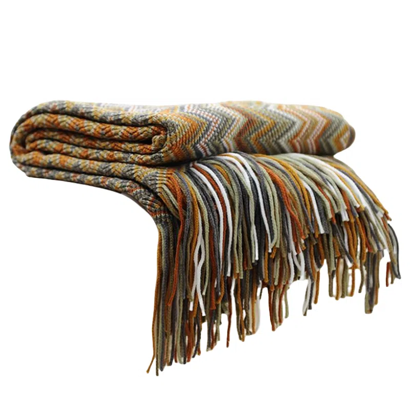 北极绒 北欧风外搭披风加厚保暖装饰波西米亚斗篷 披肩 男女同款情侣款