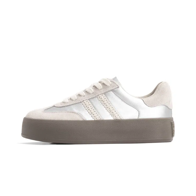 Lao Miao Low Top Silver