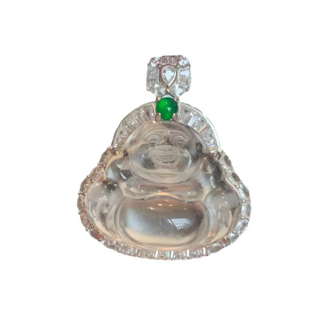 七小匠 新中式 弥勒佛佛公 轻奢时尚 优雅小众设计 复古高级感 玉髓 吊坠 女款