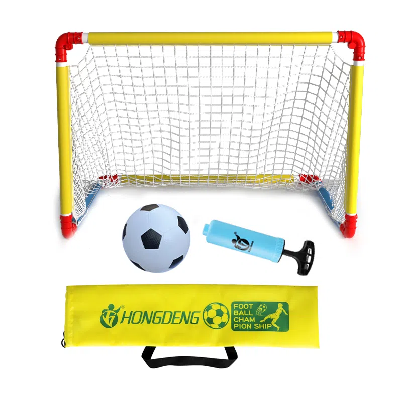 宏登 儿童足球门铁架简易框架 小号足球球门网 玩具