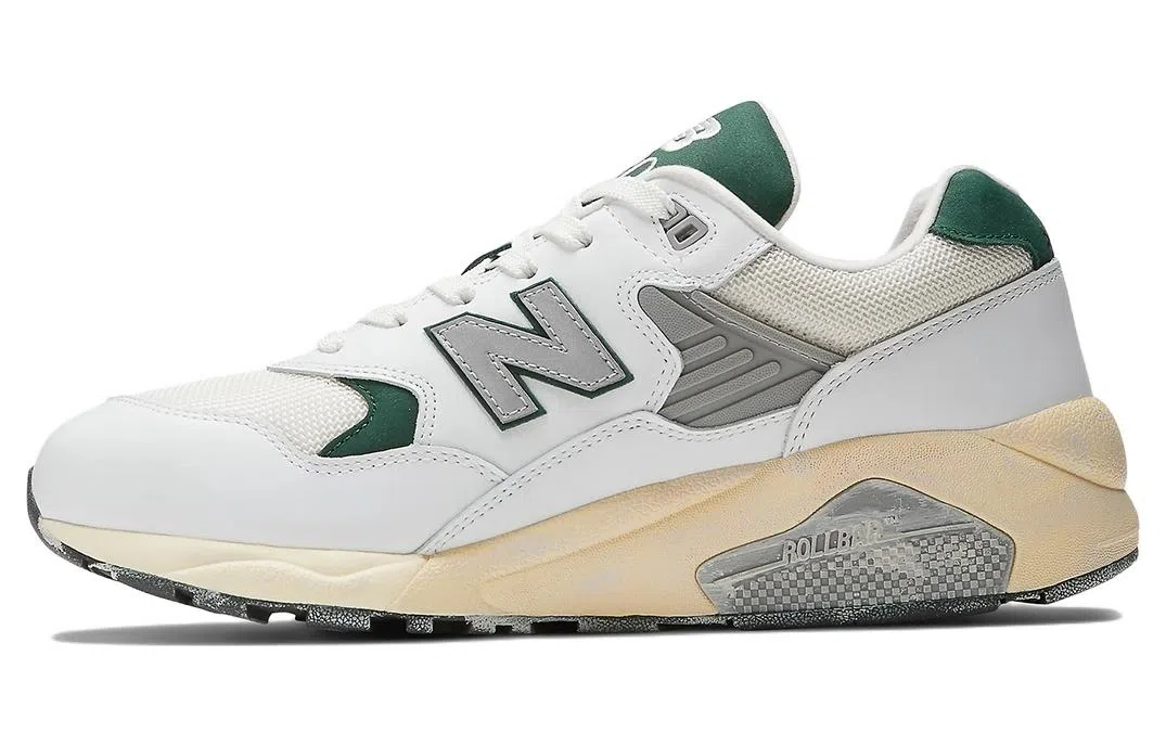 New Balance 580 White Green Yellow