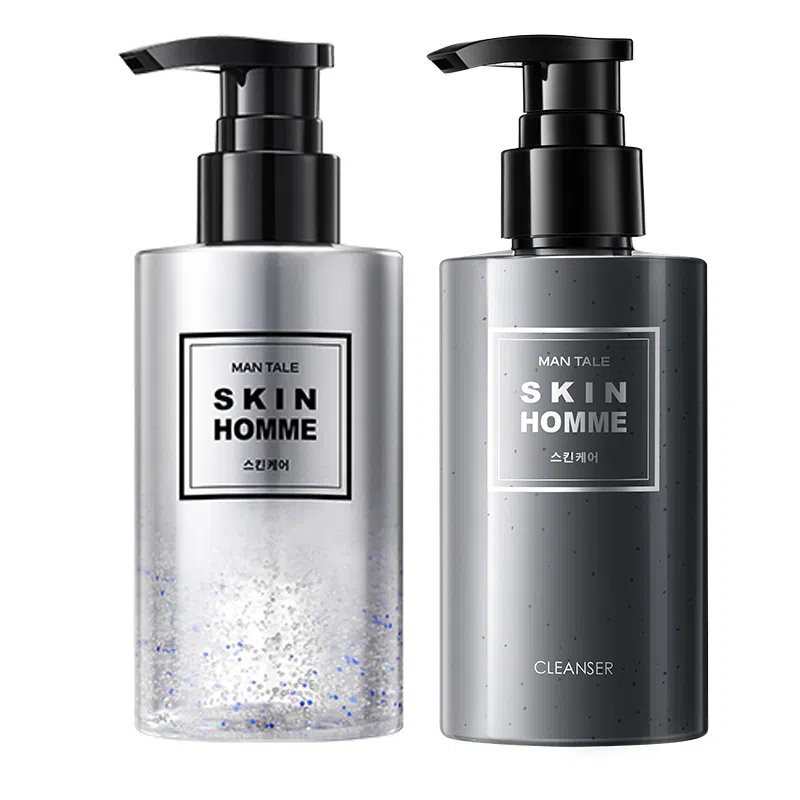 曼逖 焕亮控油 男士护肤套装 补水保湿清洁 油性肤质 烟酰胺净痘 洁净黑头 洗面奶/爽肤水/平衡乳