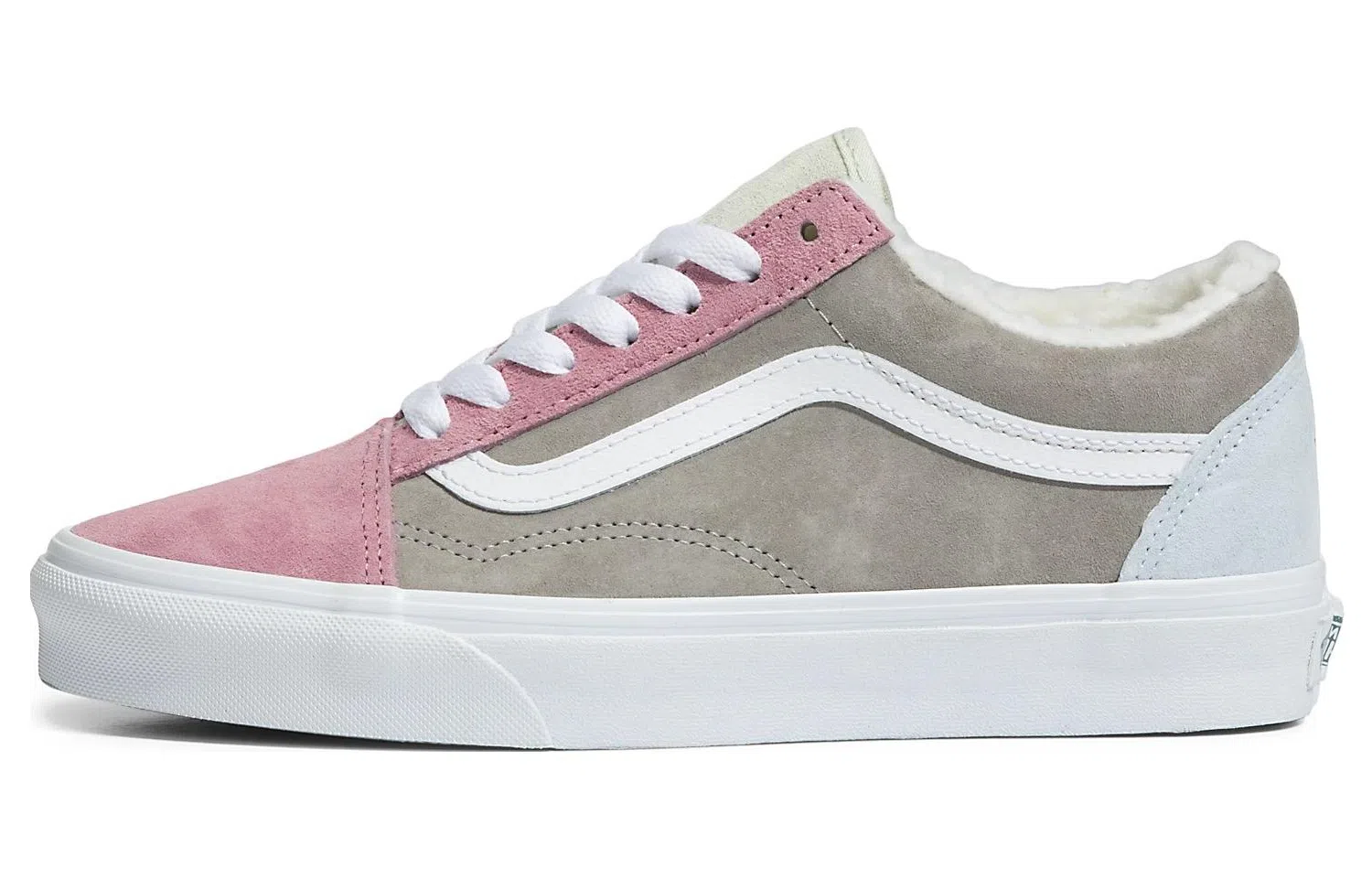 Vans Old Skool Sherpa Grey Pink