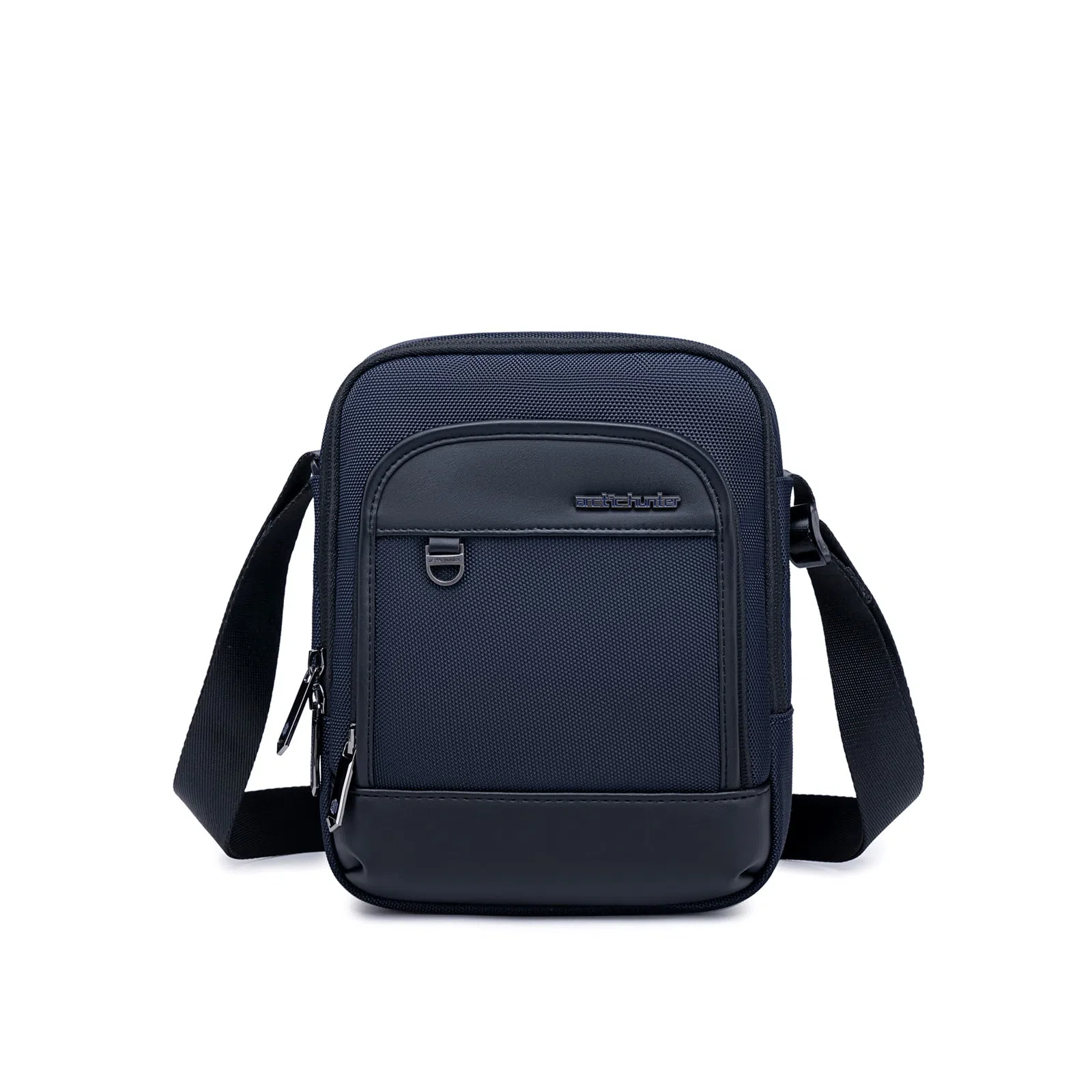 北极猎人 大容量 多功能口袋 高密度防泼水 涤纶 斜挎包 常规 男款 黑色/蓝色/灰色