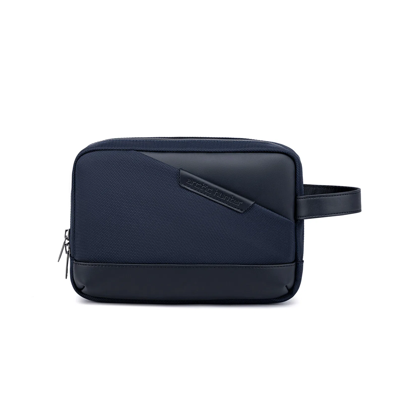 北极猎人 时尚简约轻便日常通勤休闲防泼水 涤纶 手提包手拿包 男款 黑色/蓝色/灰色